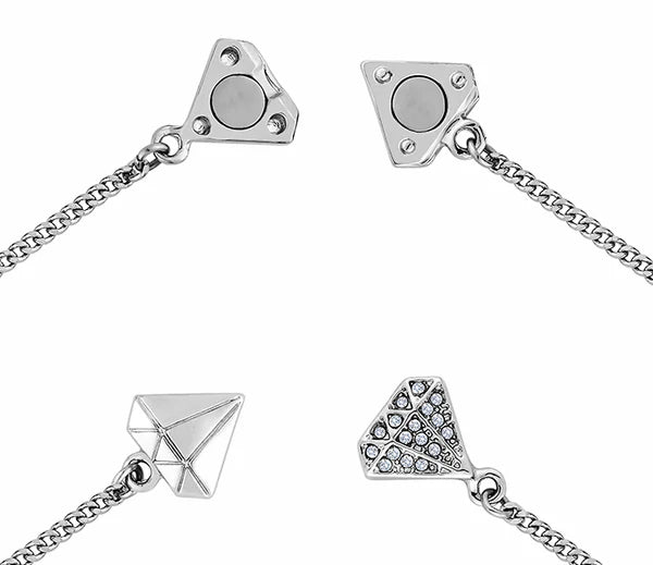 Diamond Style London - Stacker bra single heart bracelet (Item code: Stackerbrasingleheart)