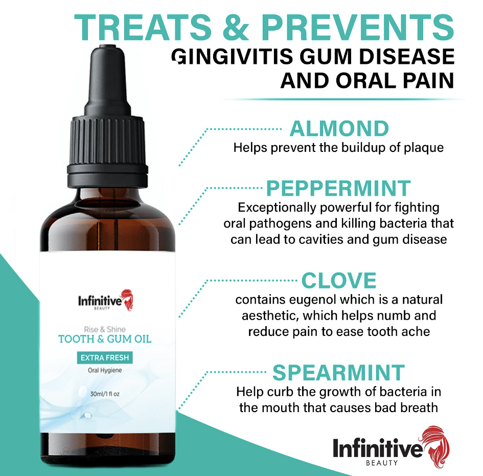 Infinitive Beauty Rise & Shine Extra Strength Tooth & Gum Treatment Oil 30ml