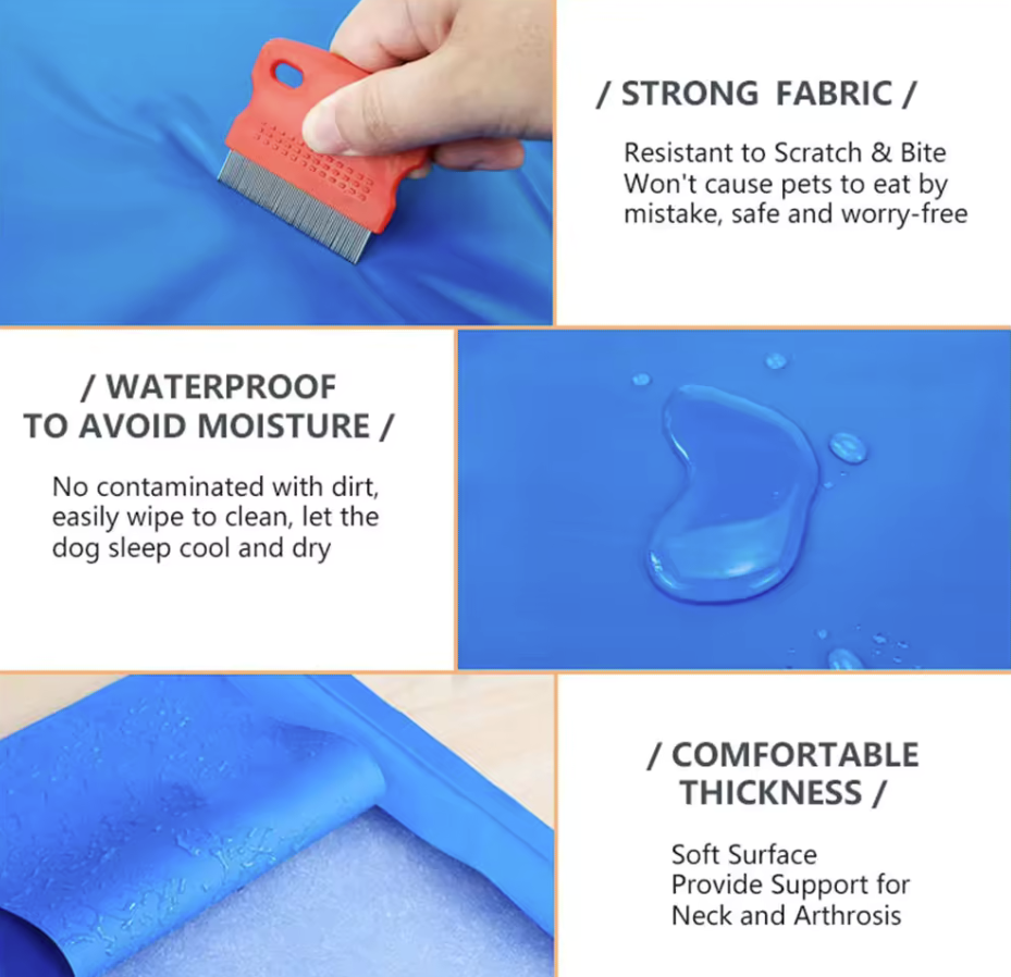 Generise Pet Cooling Gel Mat - 50cm x 40cm- Blue