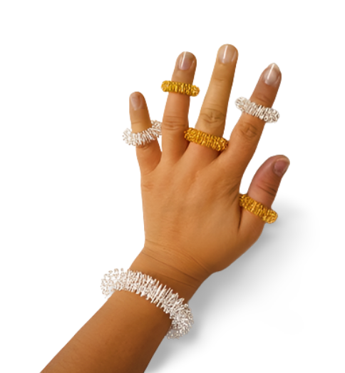 Acupressure Ring Includes Pouch