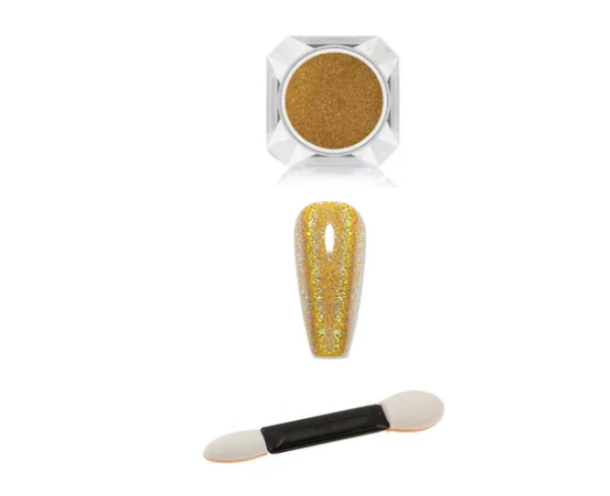 Ultra Vibrant Peacock Powder Nail Dust