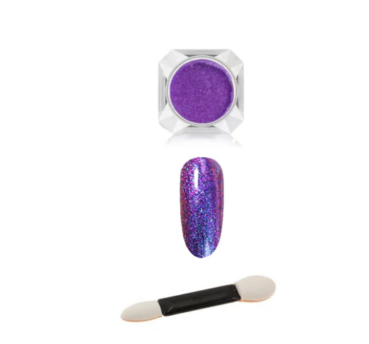 Ultra Vibrant Peacock Powder Nail Dust