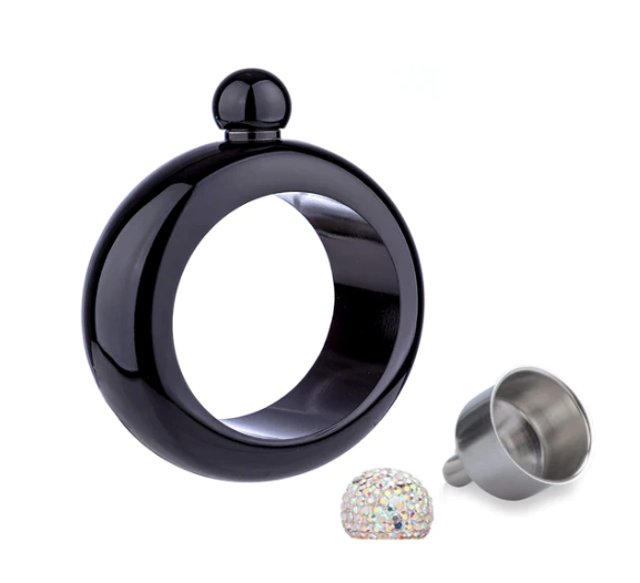 Generise 'Secret Stash' Stainless Steel Bangle Drink Flask