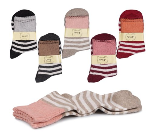 Generise Pack of 5 Pairs Ladies Thick Wooly Socks