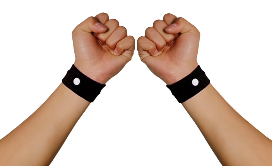 Travel Sickness Bands - Black or Pink