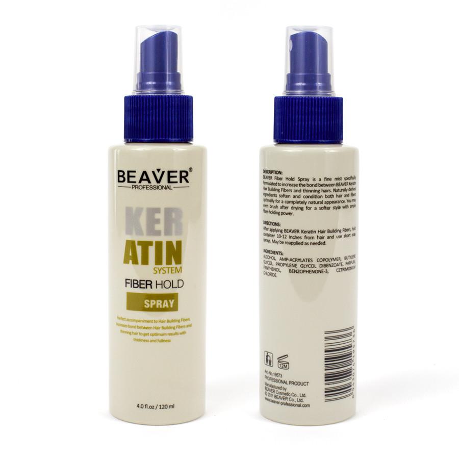 Beaver Professional Keratin System Fibre Hold Spray 120ml - For Use With Hair Loss Fibres
