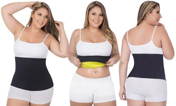 Women’s Hot Abs Waist Slimmer Plus-Size Belt – Heat-Tech Fitness & Core Support