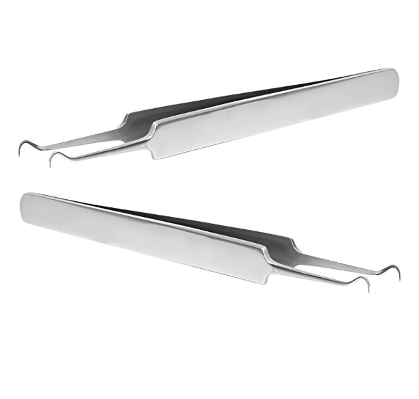 Glamza Curved Blackhead Removal Claw Tweezer – Professional Precision for Clearer Skin