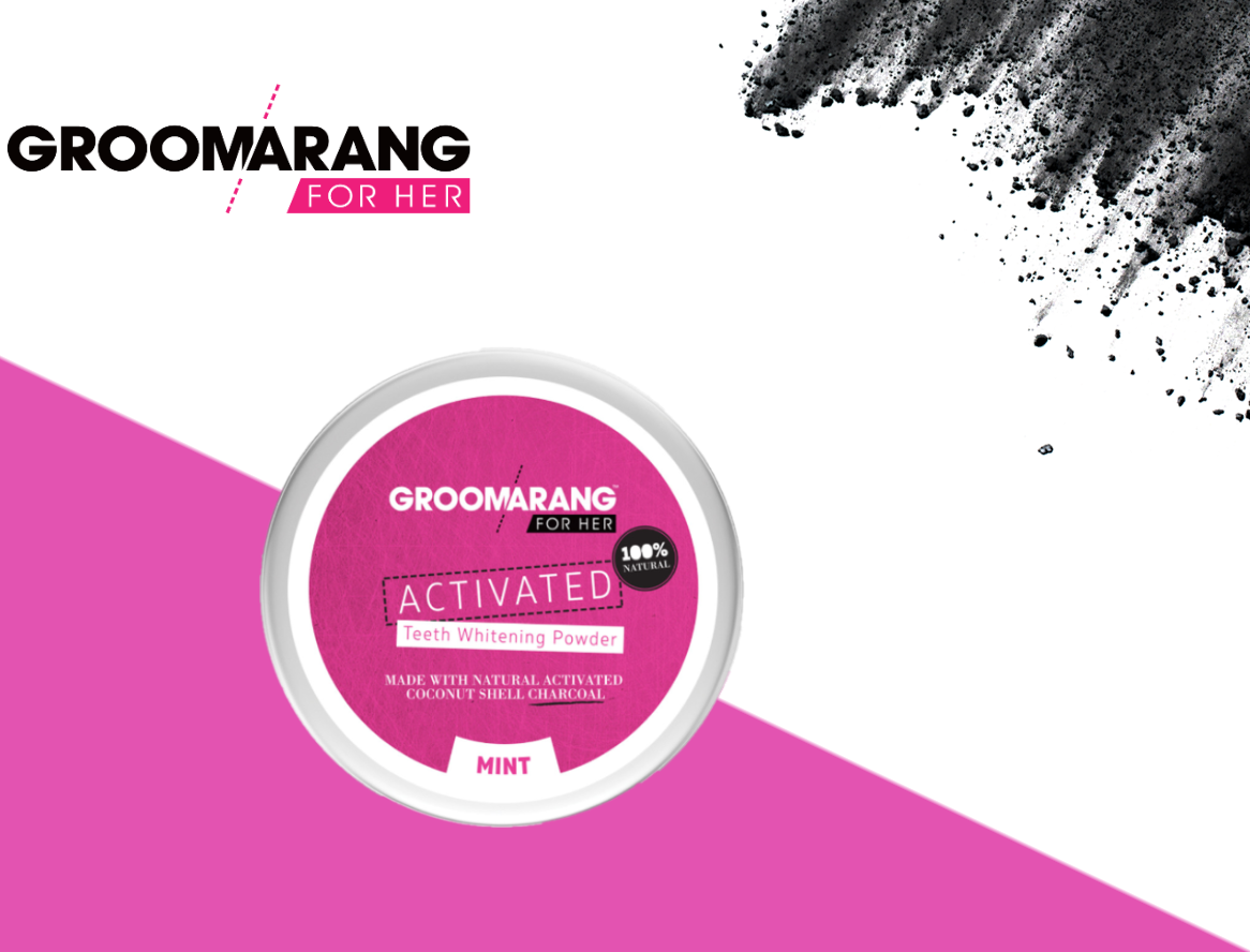 Groomarang For Her Charcoal Teeth Whitening Powder – 50g
