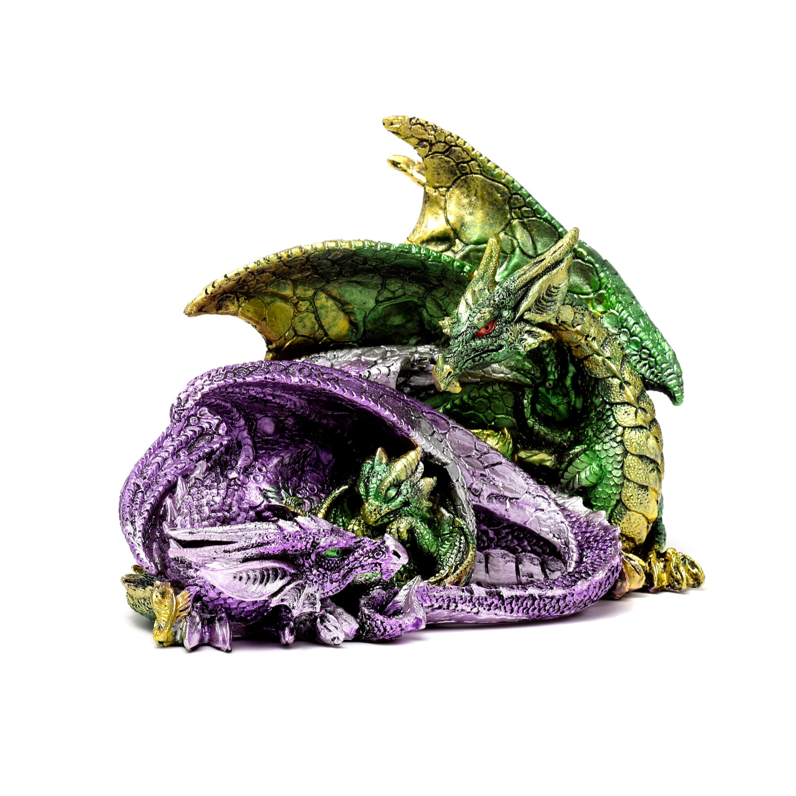 Puckator Enchanted Nightmare Dragon Family Cute Room Decor Aesthetic Feng Shui Meditation Accessories Garden Ornaments Shelf Desk Decorations Mindfulness Home Gifts Statues