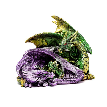 Puckator Enchanted Nightmare Dragon Family Cute Room Decor Aesthetic Feng Shui Meditation Accessories Garden Ornaments Shelf Desk Decorations Mindfulness Home Gifts Statues