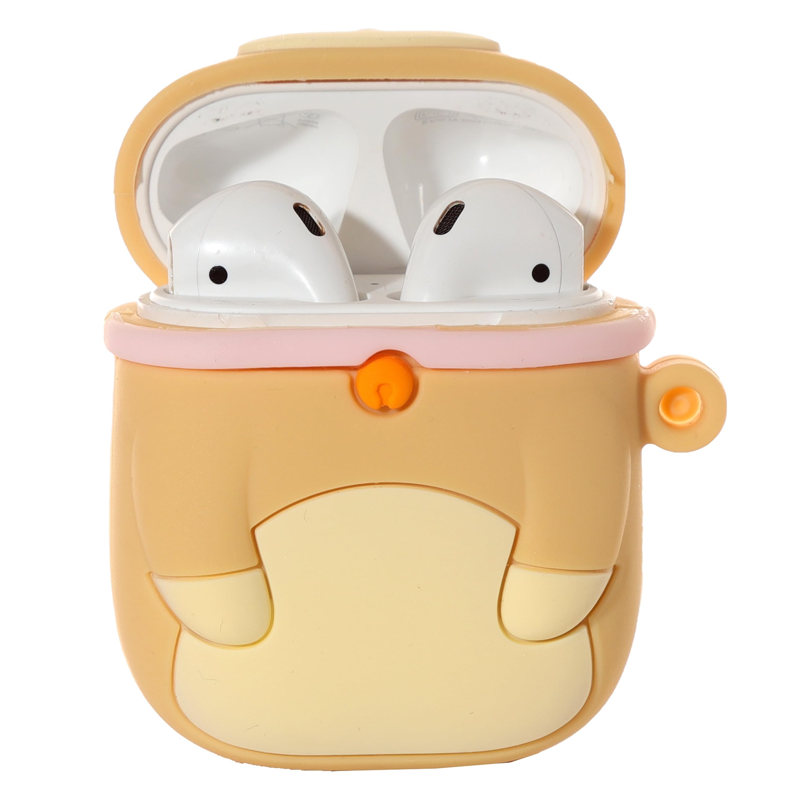 Puckator Shiba Inu Dog Wireless Earphone Silicone Case Cover Earbuds Case Not Included Earplug Case Wireless Headphone Cover Small Pouch Funny Cute Silicon Earphone Case