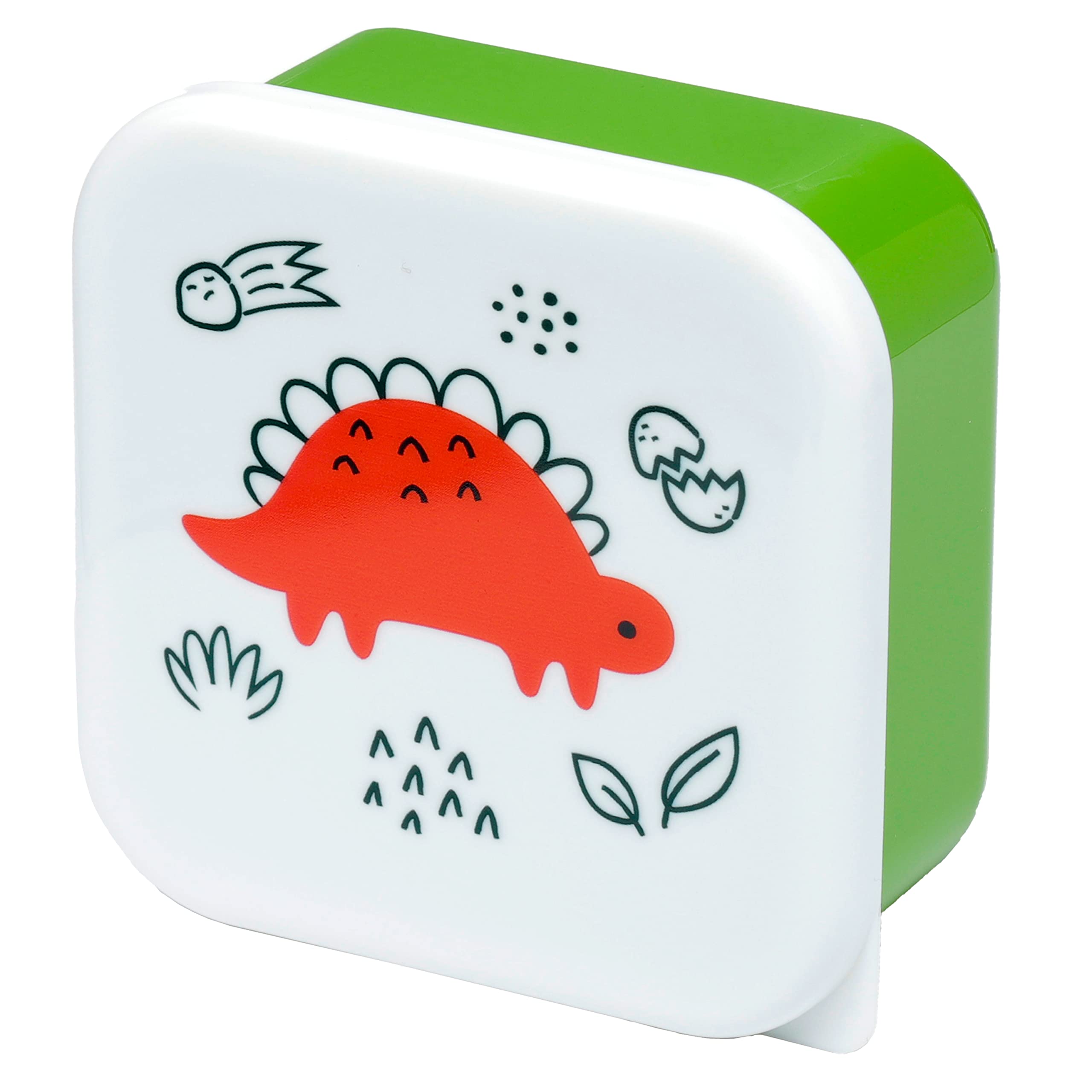 Puckator Dinosauria Jr Set Of 3 Lunch Box Snack Storage Sml Lunchbox With Multi Compartments Small Food Containers For Adults And Kids Girls Boys Lunchbox Food Prep With Lids