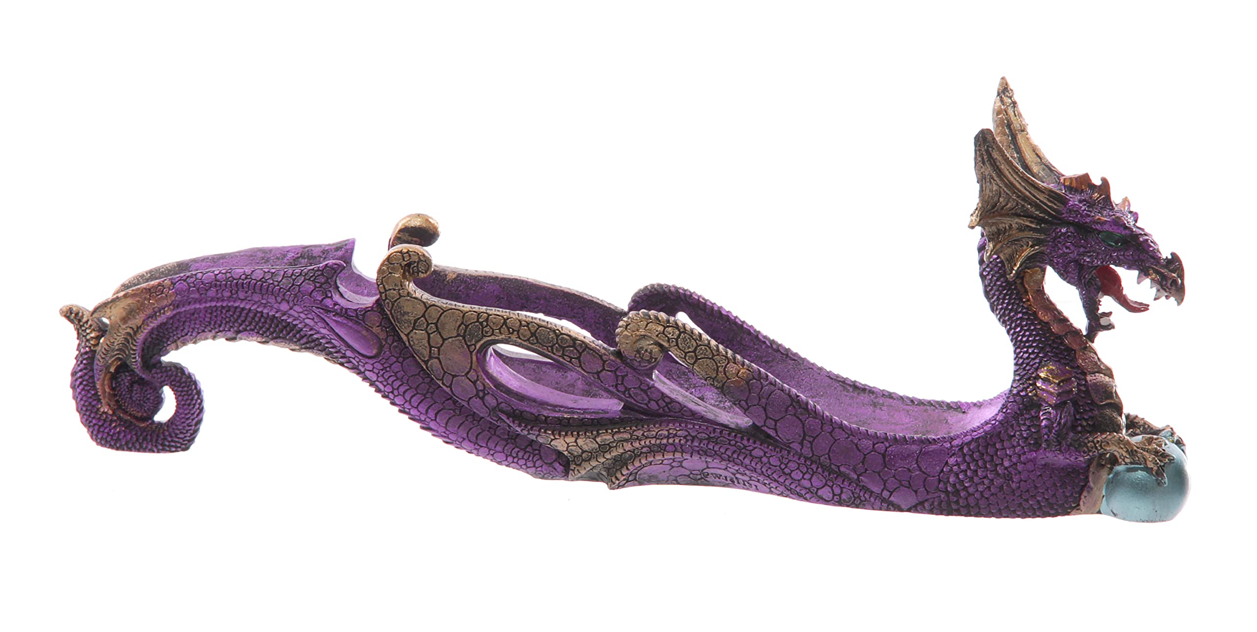 Puckator Dark Legend Dragon Incense Holder Zen Meditation Gifts Incense Holders For Sticks Spiritual Gifts Incense Burner Dragon Gifts For Men And Women Ashcatcher Resin