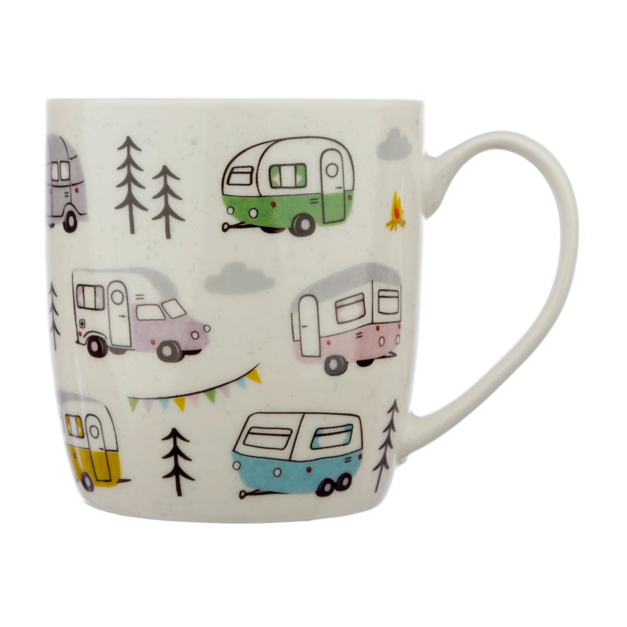 Puckator Wildwood Caravan Porcelain Tea Coffee Mug Funny Home Accessories Cute Gifts For Girlfriend Large Mugs For Men Women Hot Drinks Cute Cups Presents Secret Santa Gift Cup Set