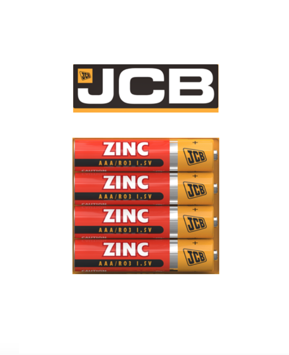 JCB AAA Zinc Batteries – Reliable, Cost-Effective Power - Single Battery Price