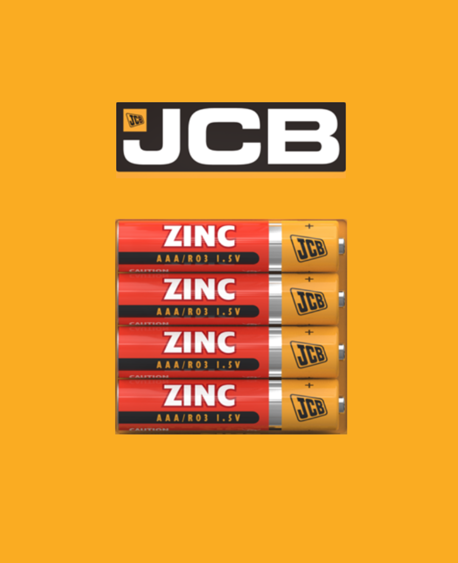 JCB AAA Zinc Batteries – Reliable, Cost-Effective Power - Single Battery Price