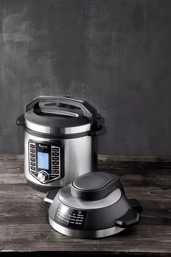 MasterPro Kitchen 2 in 1 Air Fryer & Pressure Cooker, 12 Function with Delivery & Recipe Book!