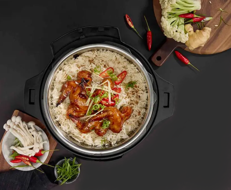MasterPro Kitchen 2 in 1 Air Fryer & Pressure Cooker, 12 Function with Delivery & Recipe Book!