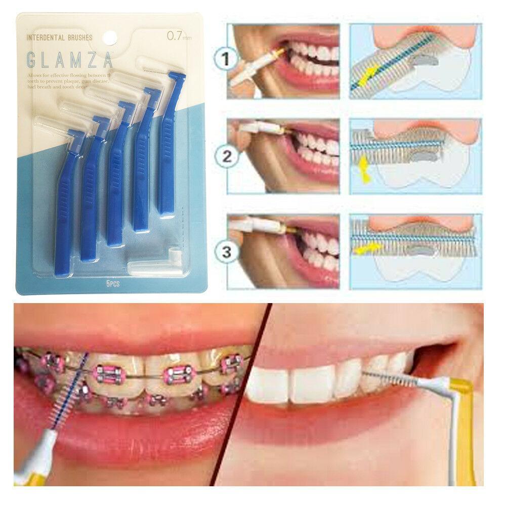 Glamza Interdental Toothbrushes 5 Pack