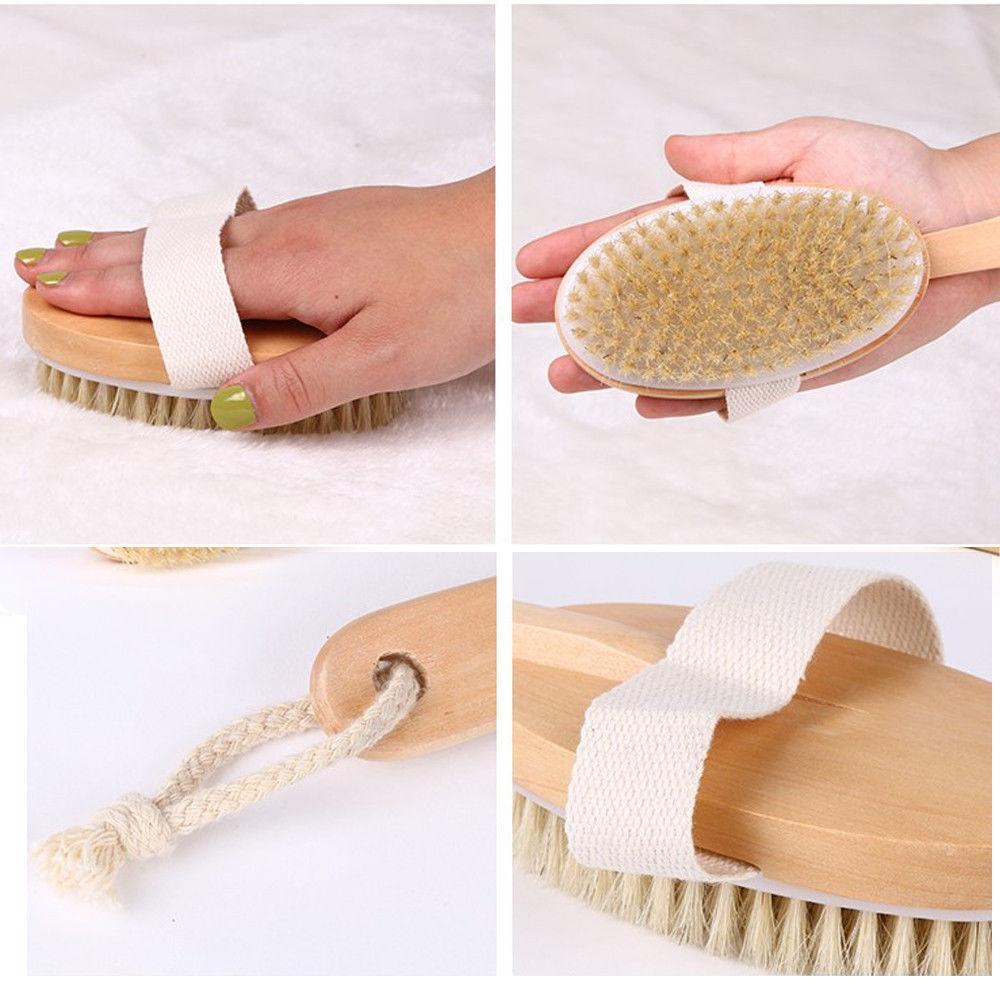 Glamza Pro Long Handle Dry Skin Body Brush