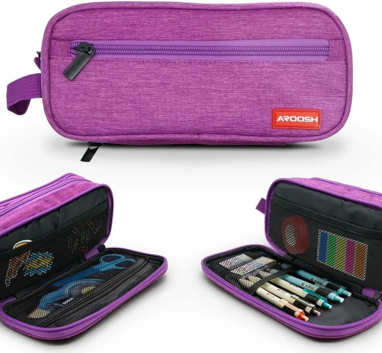 Premium Quality Pencil Cases – Spacious, Durable & Stylish - 4 Pockets & 4 Colours!