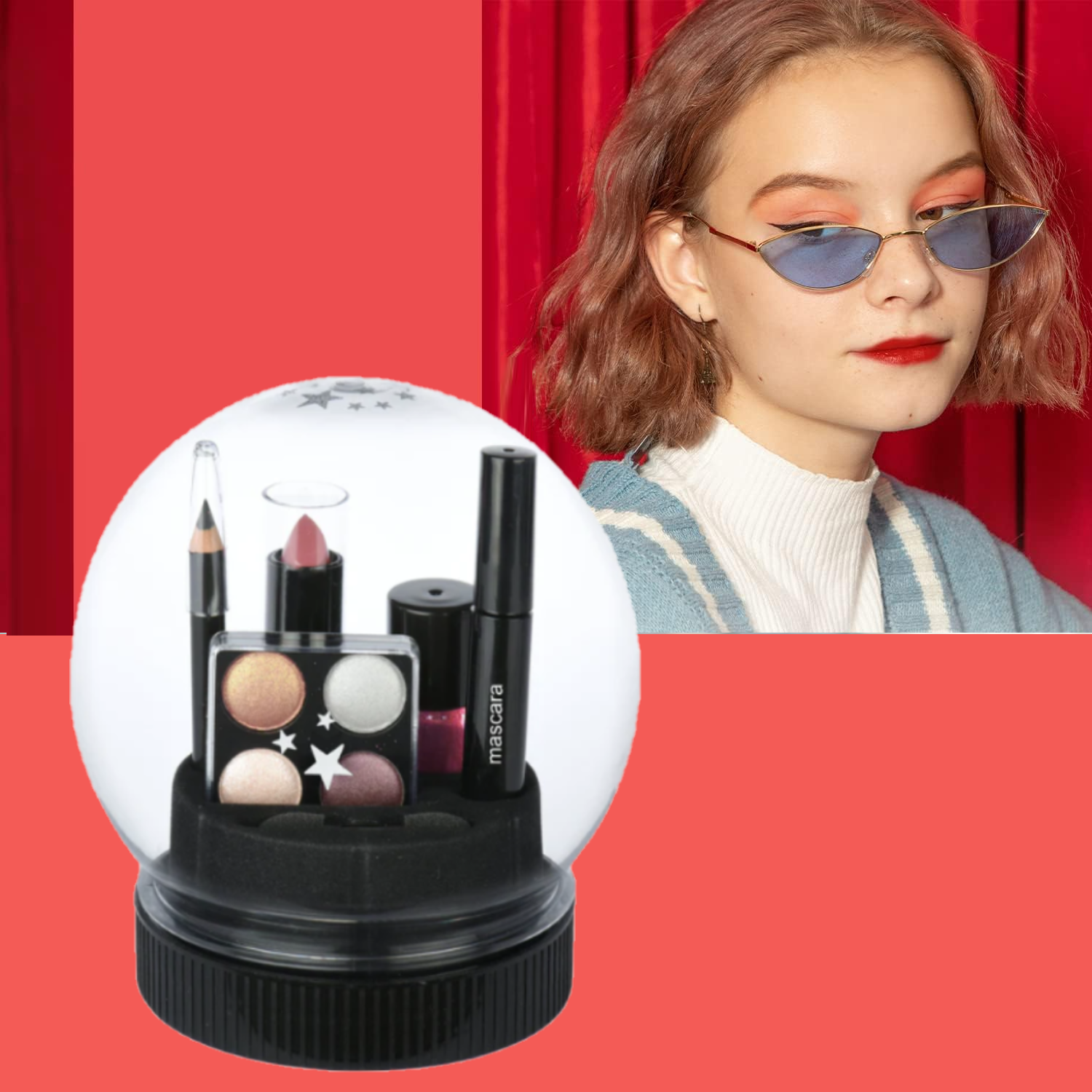 Christmas Snow Ball Makeup Set