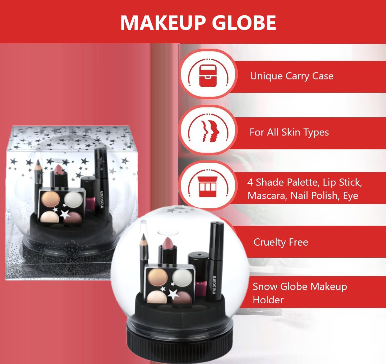 Christmas Snow Ball Makeup Set