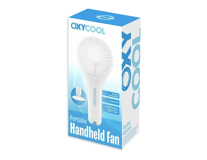 Oxycool Battery/ USB Powered Portable Handheld Fan