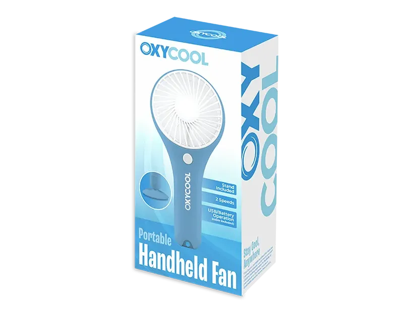 Oxycool Battery/ USB Powered Portable Handheld Fan