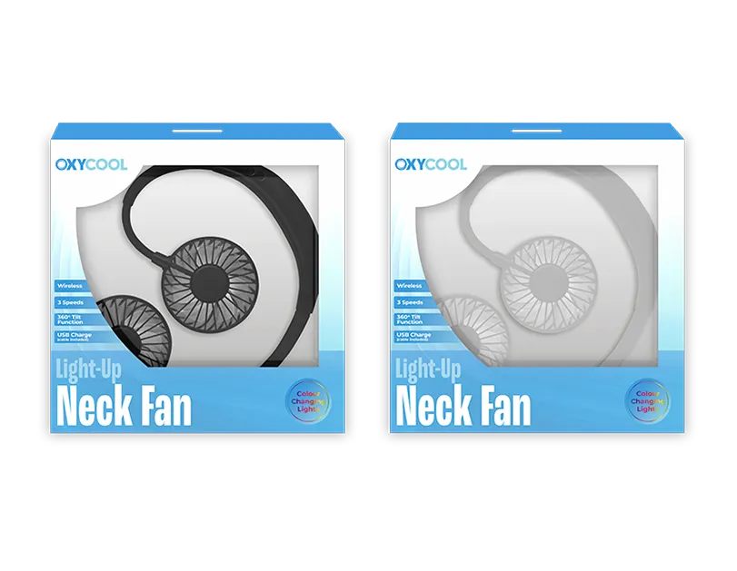 Oxycool Portable Neck Fan With Lights