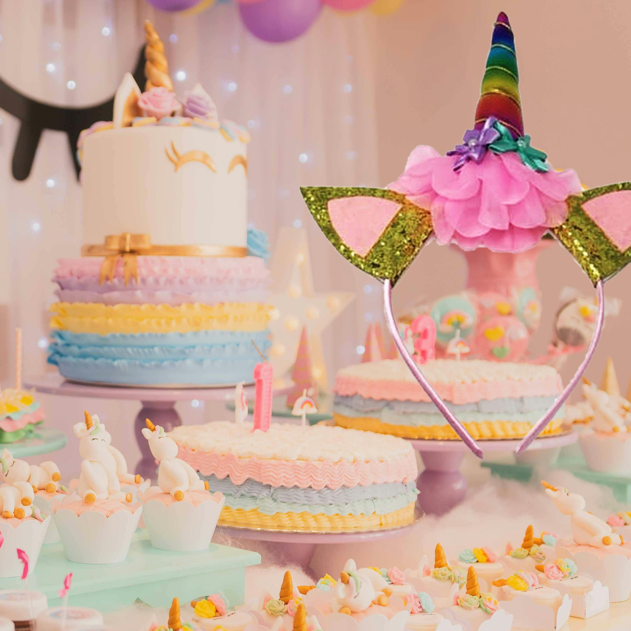 Children’s Unicorn Headbands – Cute & Comfortable - Ideal For Birthdays, Fancy Dress, Play Time!