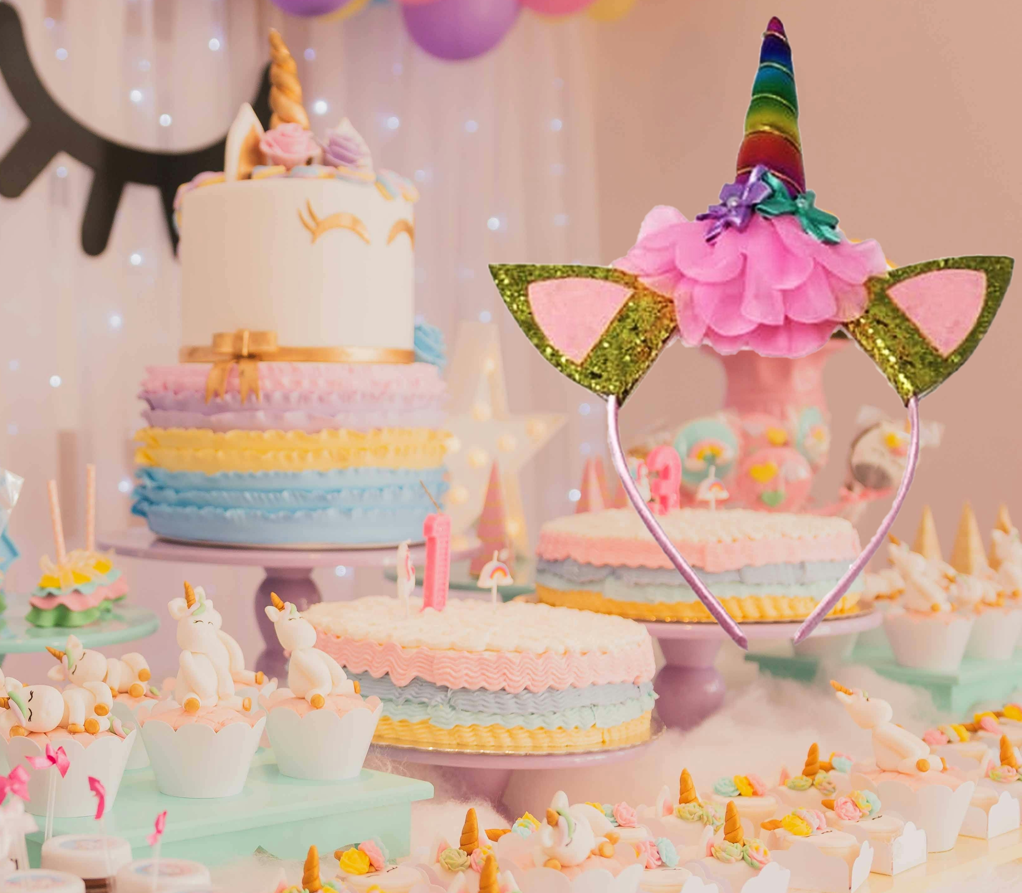 Children’s Unicorn Headbands – Cute & Comfortable - Ideal For Birthdays, Fancy Dress, Play Time!